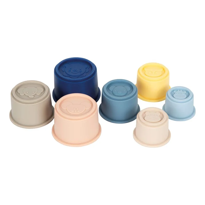 Small Foot Stacking Cups, silicone