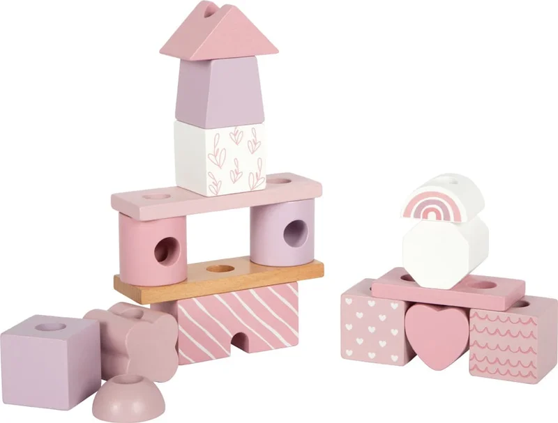 Small Foot Stacking House, pastel pink