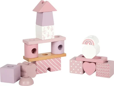 Small Foot Stacking House, pastel pink