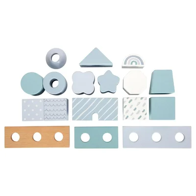 Small Foot Stacking House, pastel blue