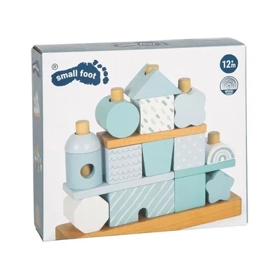 Small Foot Stacking House, pastel blue