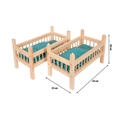 SMALL FOOT BUNK DOLL BED 44/23/22 CM