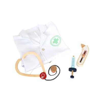 Small Foot Doctor's coat, with accessories, wooden