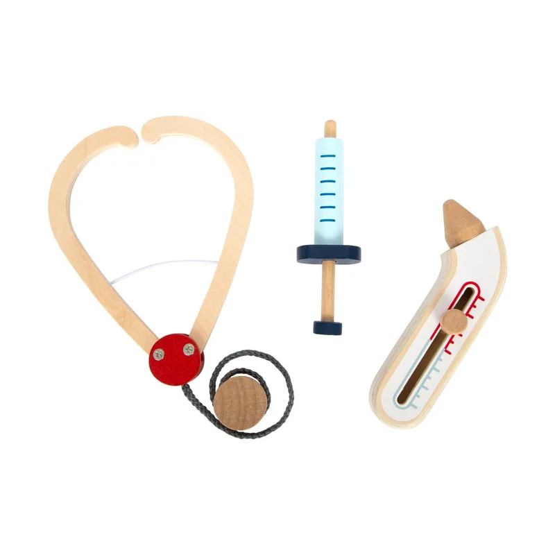 Small Foot Doctor's coat, with accessories, wooden