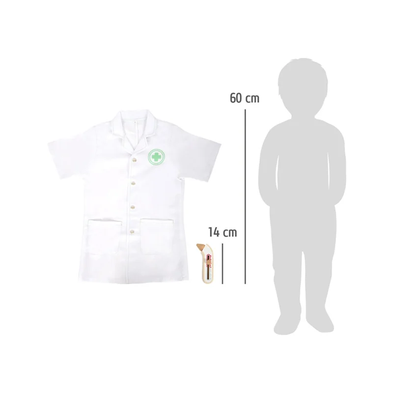 Small Foot Doctor's coat, with accessories, wooden