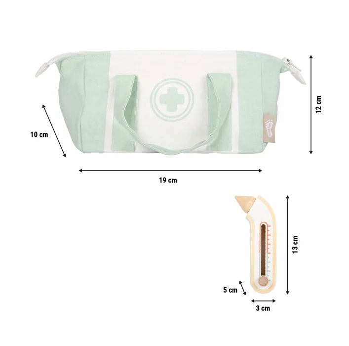 SMALL FOOT DOCTOR'S BAG SET GREEN