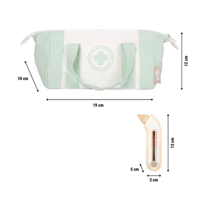 SMALL FOOT DOCTOR'S BAG SET GREEN