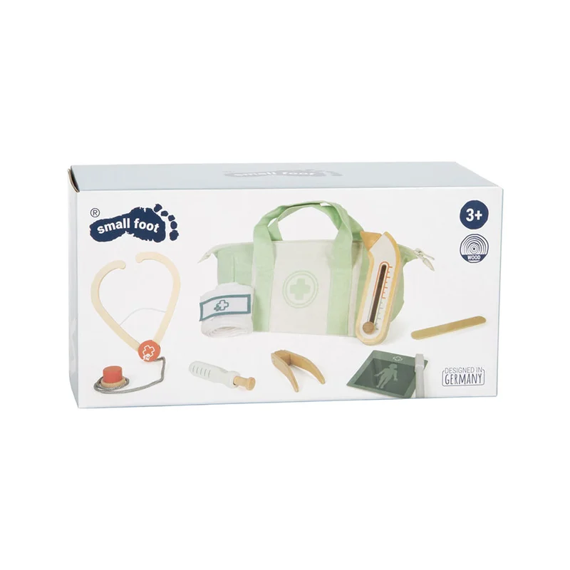 SMALL FOOT DOCTOR'S BAG SET GREEN