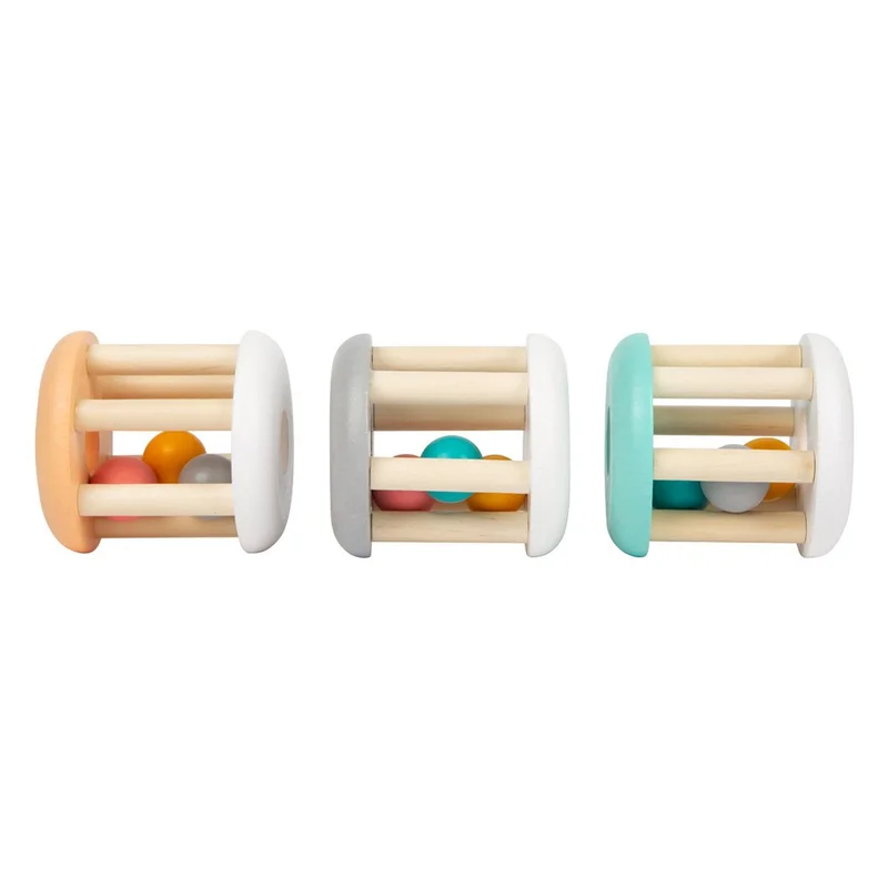 Small Foot Set of baby rattles, wooden, 3 pieces