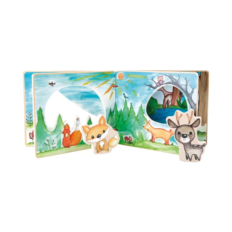 Small Foot Interactive book Forest, wooden