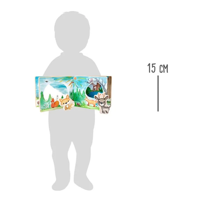 Small Foot Interactive book Forest, wooden