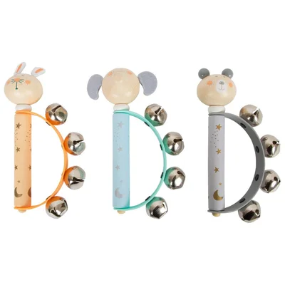 Small Foot Display with baby rattles, 6 pcs