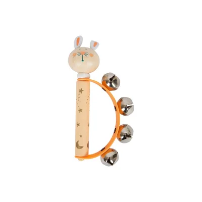 Small Foot Display with baby rattles, 6 pcs