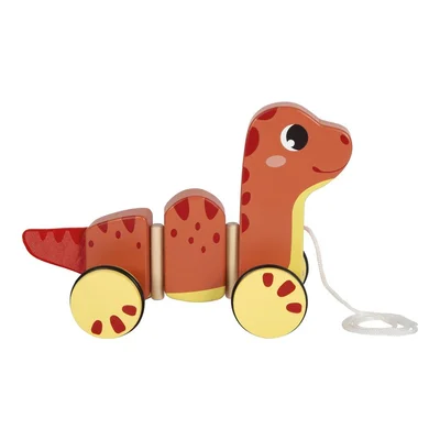 Small Foot Pull-along dinosaur, wooden