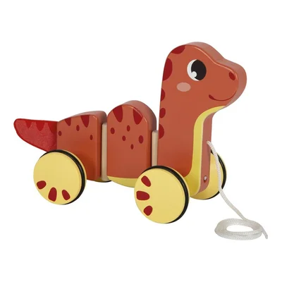 Small Foot Pull-along dinosaur, wooden