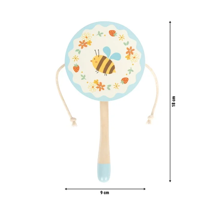 Small Foot Rattle - Tiny Friends Drum