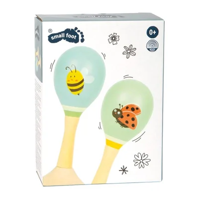Small Foot Maracas Tiny Friends, wooden, 2 pieces