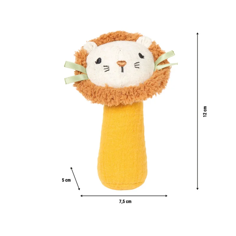 Small Foot Бебешка дрънкалка Лъвче, текстилна