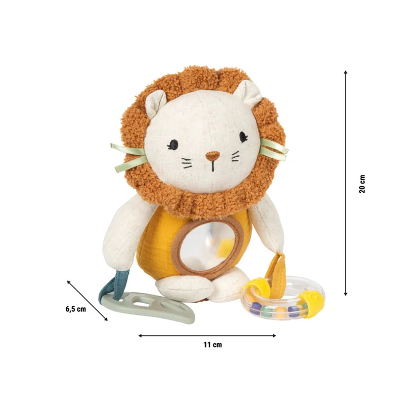 SMALL FOOT HANGING BABY TOY TEXTILE LION