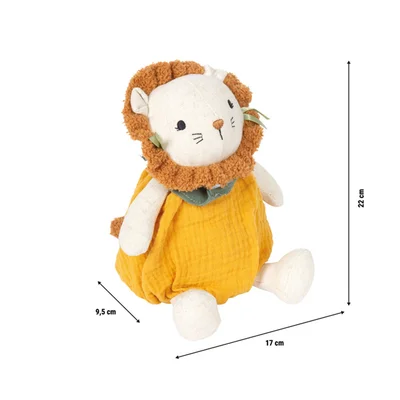 SMALL FOOT PLUSH CUDDLY TOY LION