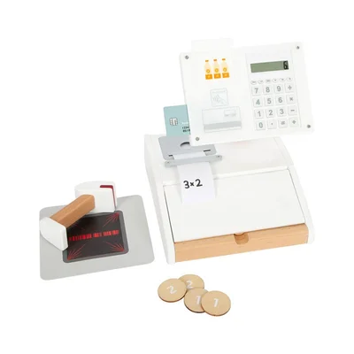 Small Foot Cash Register Fresh, with scanner, wooden, children’s