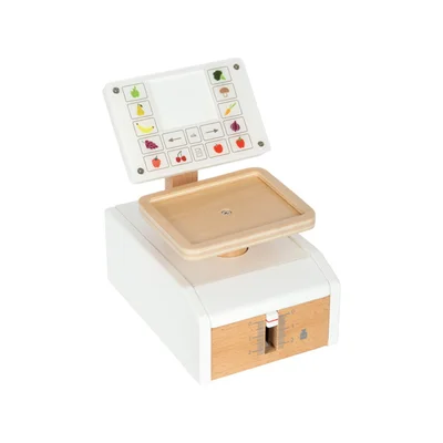 Small Foot Scale, children's, wooden, 17 x 11.5 x 18 cm