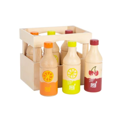 Small Foot Drink crate, wooden, 6 pcs