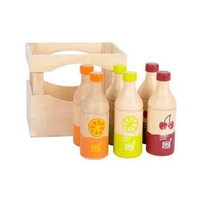 Small Foot Drink crate, wooden, 6 pcs