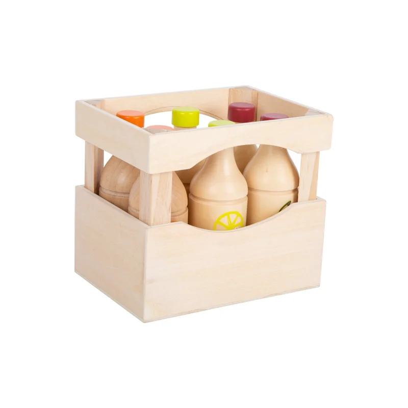Small Foot Drink crate, wooden, 6 pcs