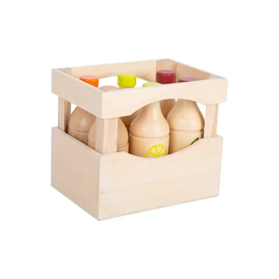 Small Foot Drink crate, wooden, 6 pcs