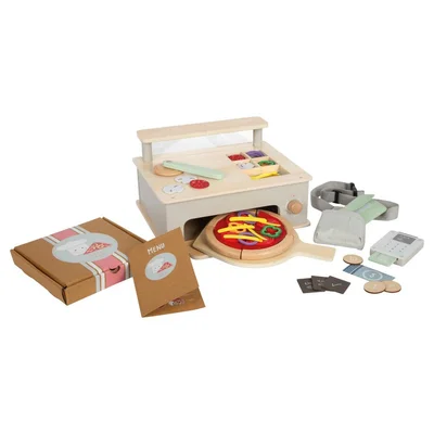 Small Foot Pizzeria Set, with accessories