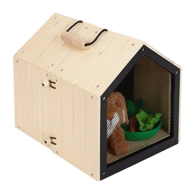 Small Foot Rabbit house, with fence, 28 x 24 x 24 cm