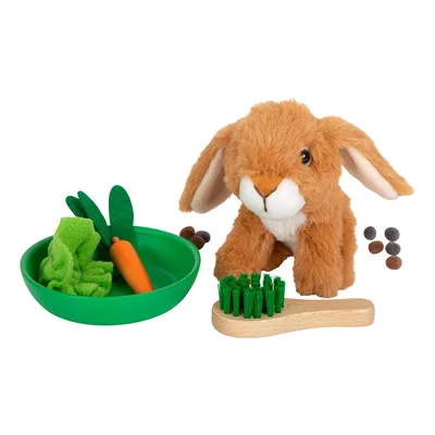 Small Foot Rabbit house, with fence, 28 x 24 x 24 cm