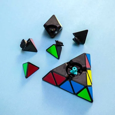 Deli Rubik’s Cube Genius, pyramid, multicolour