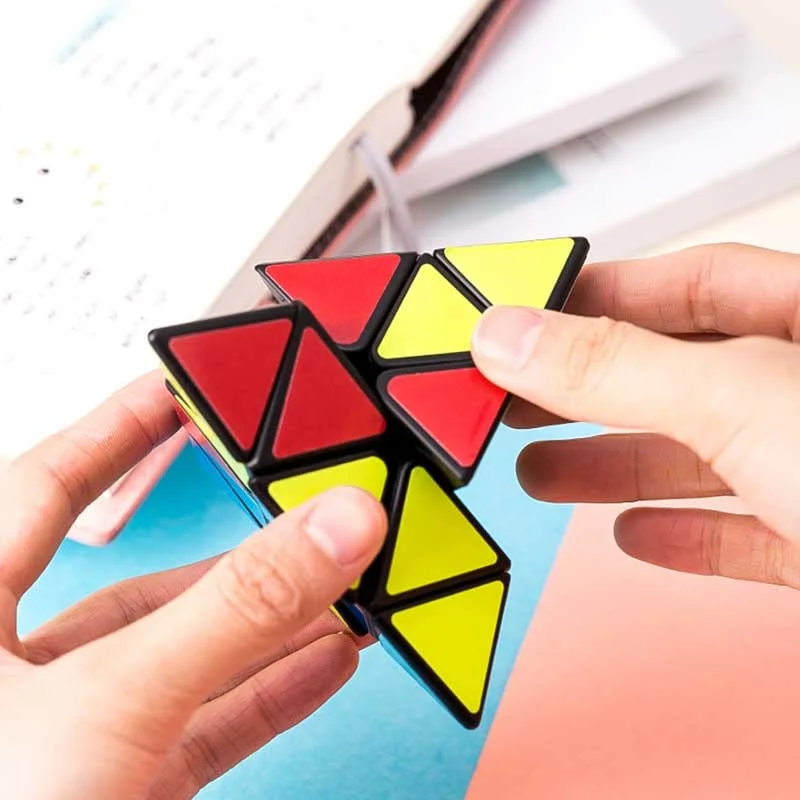 Deli Rubik’s Cube Genius, pyramid, multicolour