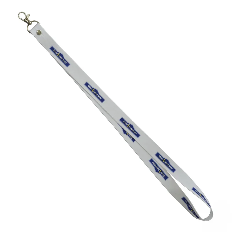 Sublimation lanyard, 20 mm, full-color one-sided print