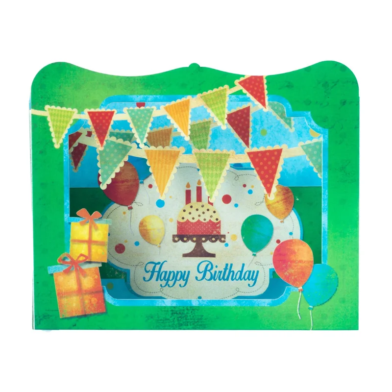 Gespaensterwald 3D card, Happy Birthday Party