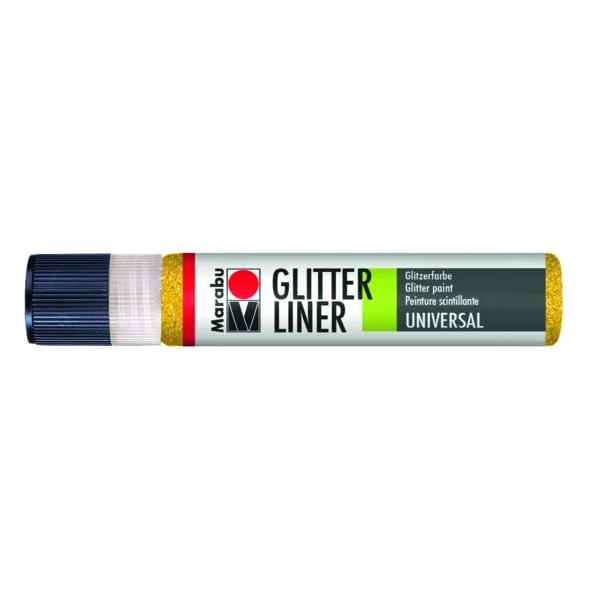 Marabu Textile Contour Glitter Liner, No.519, 25 ml