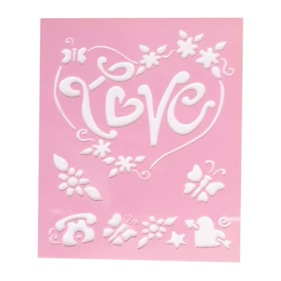 Drawing stencil, 6 motifs