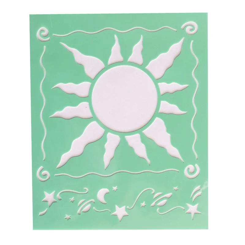 Drawing stencil, 6 motifs