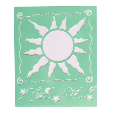 Drawing stencil, 6 motifs