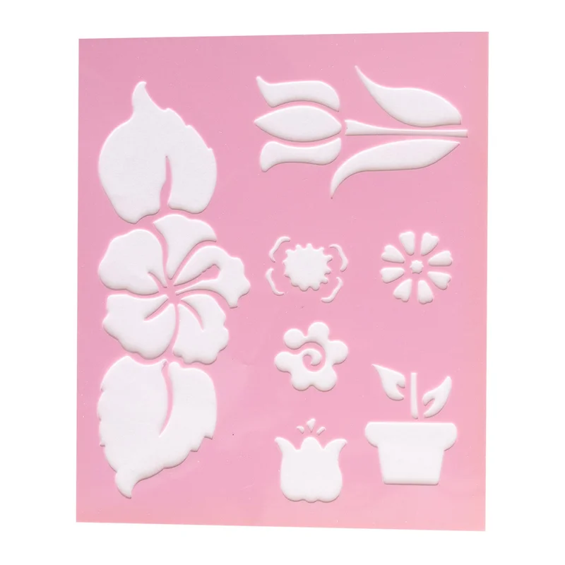 Drawing stencil, 6 motifs