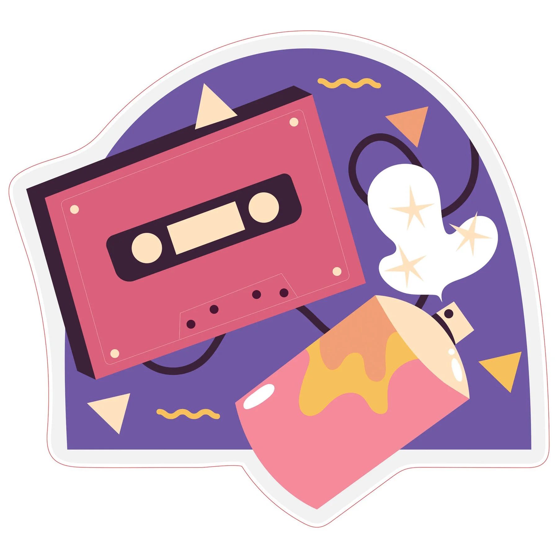 STEM Sticker, Digital Arts Room, set B8, 50 cm, sticker 6