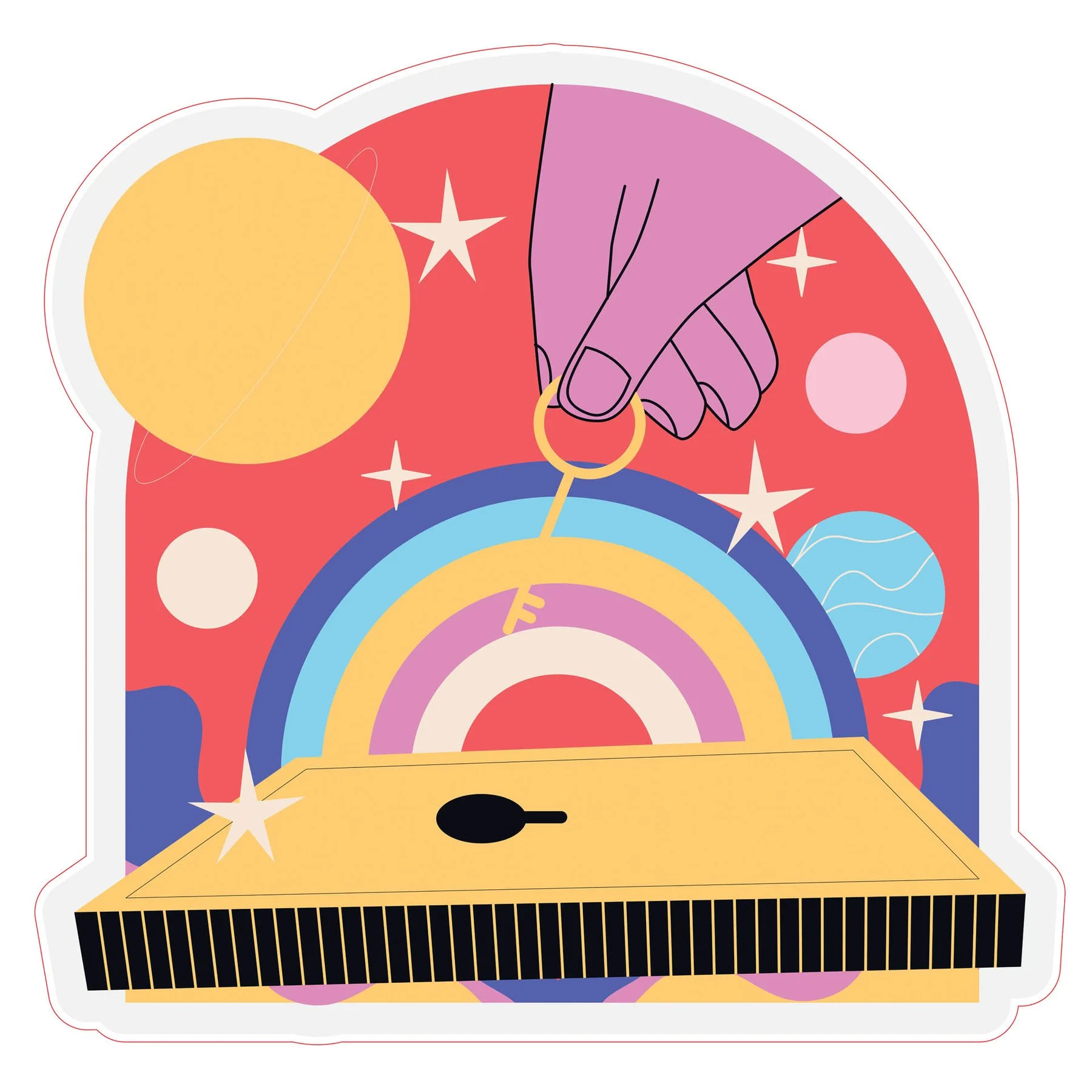 STEM Sticker, Digital Arts Room, set B8, 50 cm, sticker 10