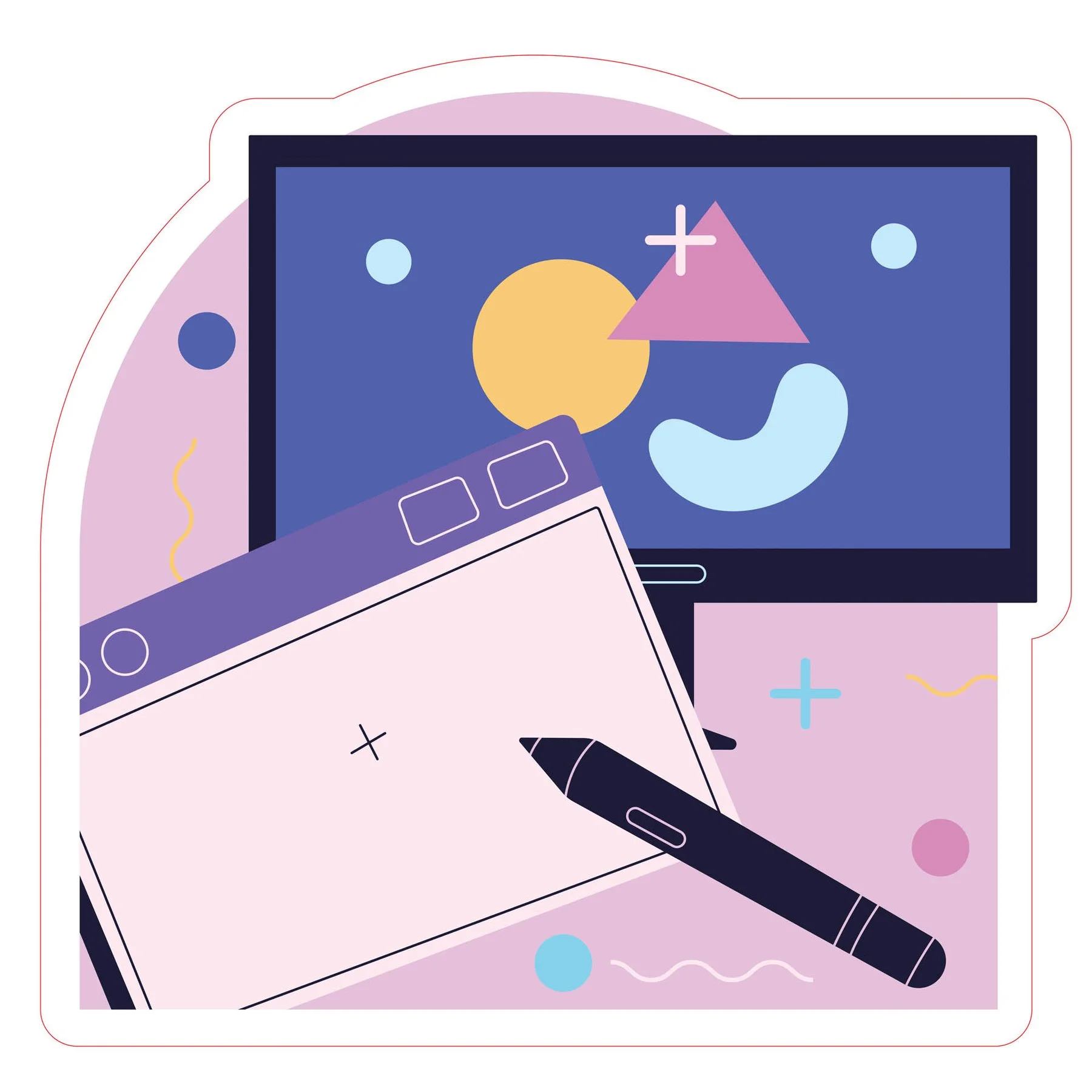 STEM Sticker, Digital Arts Hall, Set B9, 50 cm, Sticker 5