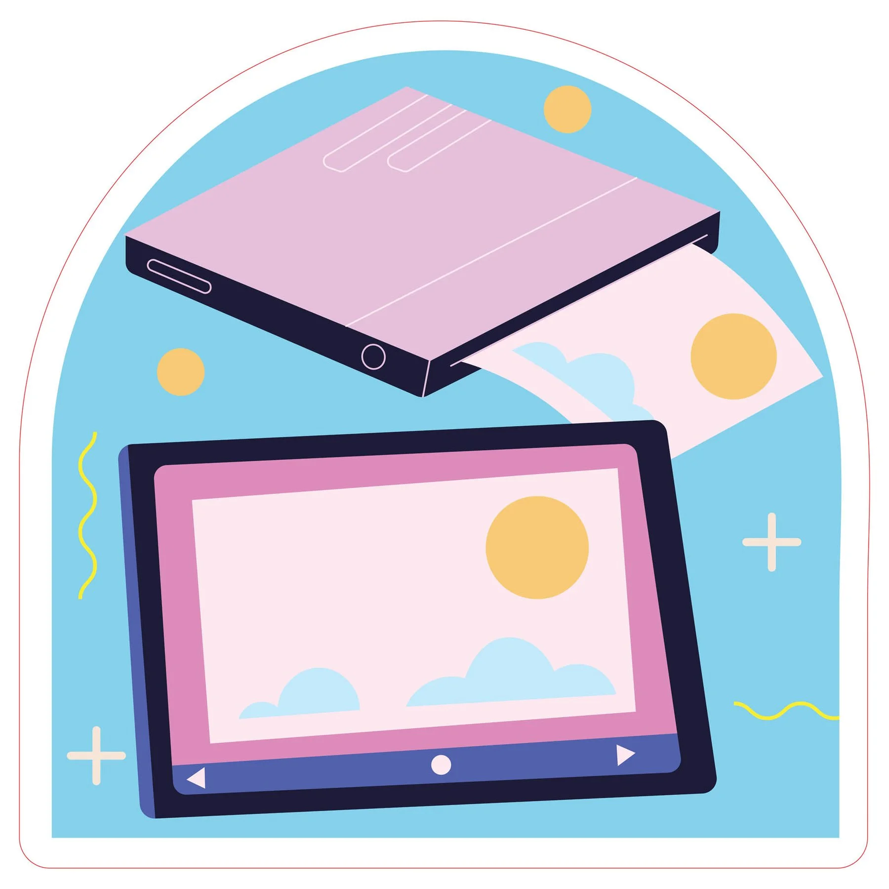 STEM Sticker, Digital Arts Room, set B9, 50 cm, sticker 10