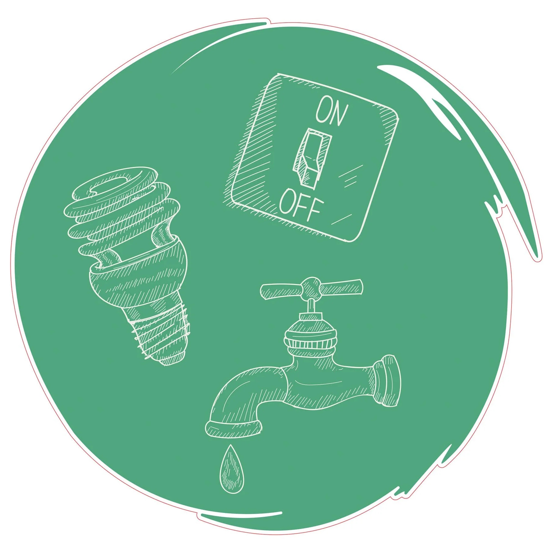 STEM Sticker, Green technologies and sustainable development, set C8, 50 cm, sticker 2