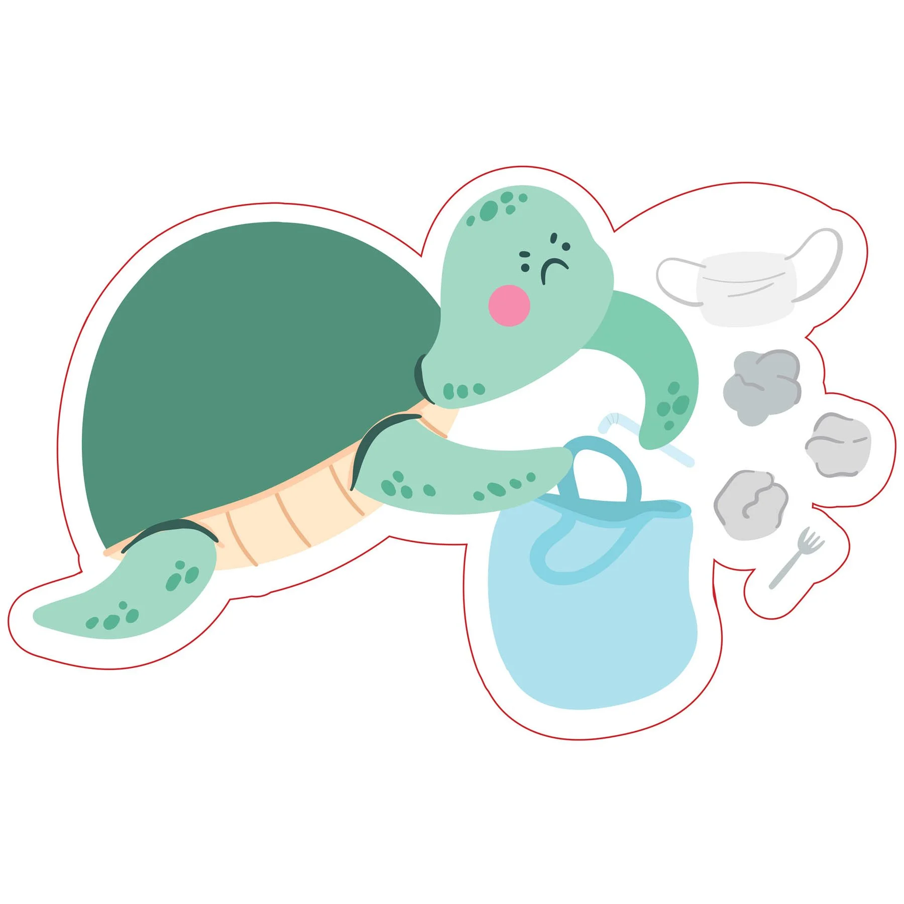 STEM Sticker, Green technologies and sustainable development, set C10, 50 cm, sticker 1