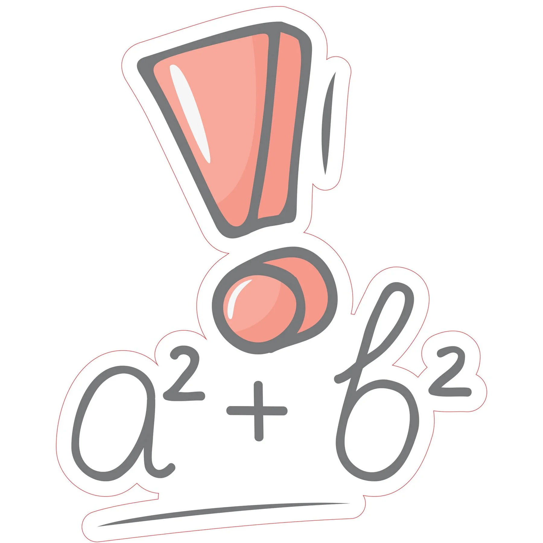 STEM Sticker, Mathematics and Informatics - Mathematics, Set D5, 50 cm, Sticker 9