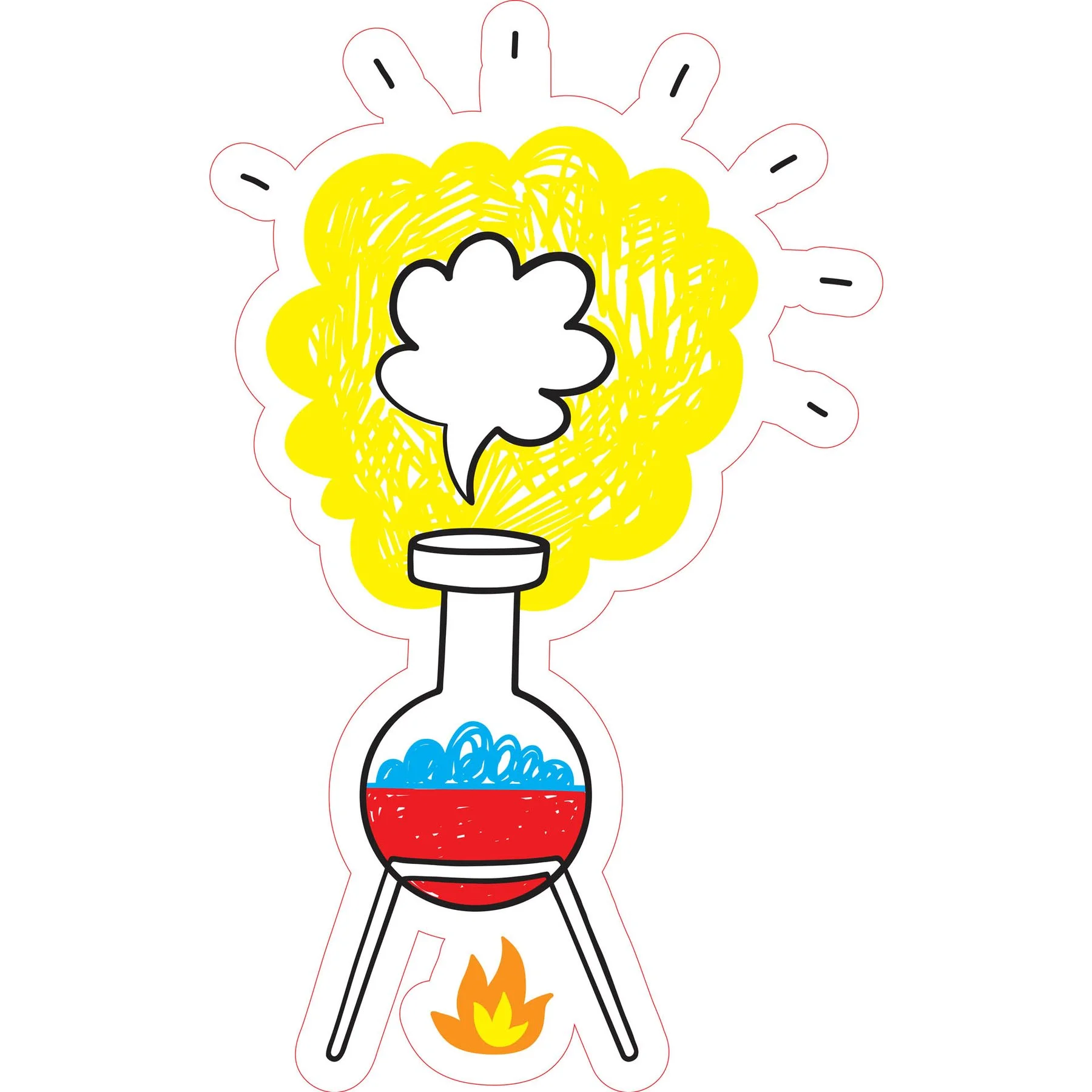 STEM Sticker, Natural Sciences - Chemistry, set H5, 50 cm, sticker 3